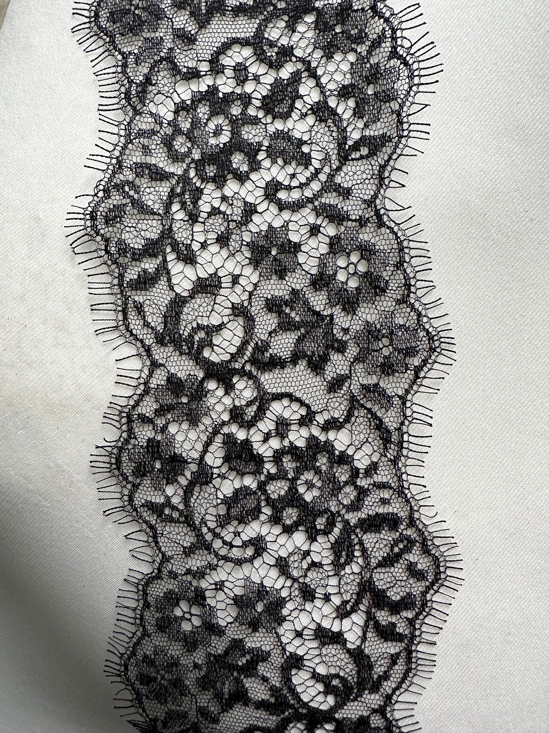 Black Chantilly Lace Trim - Seven
