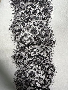 Black Chantilly Lace Trim - Seven