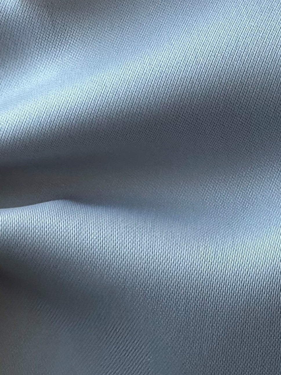 Silver Polyester Stretch Satin - Ukelele