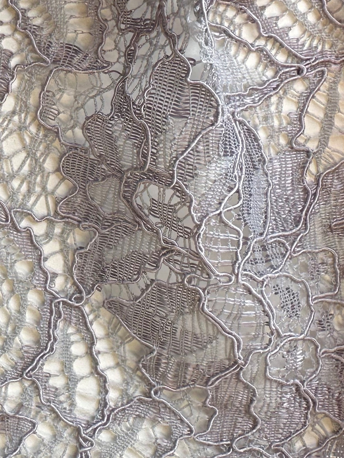 Silver Blush Corded Lace - Tocca