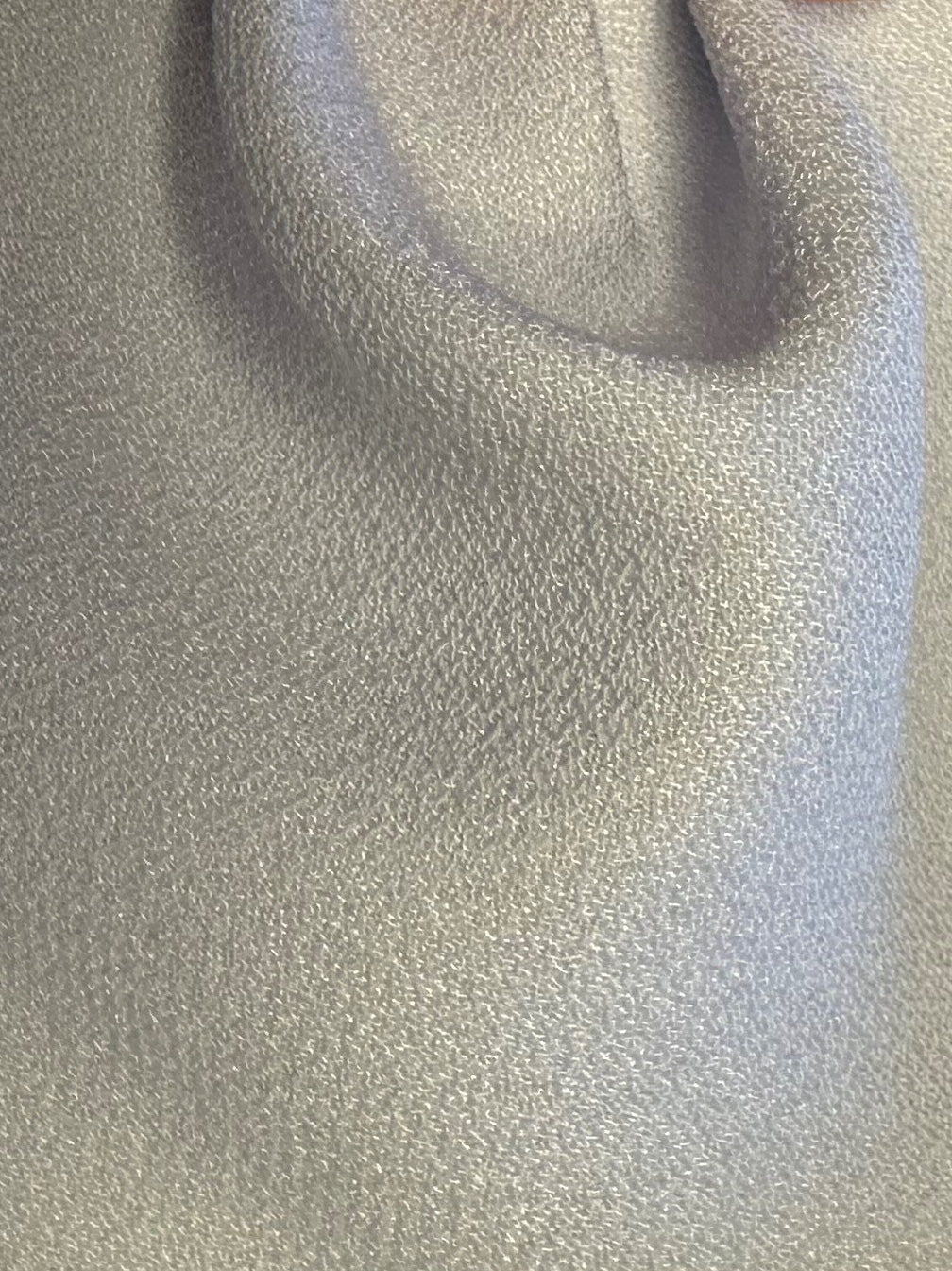 Silver Polyester Satin Backed Crepe - Nepal