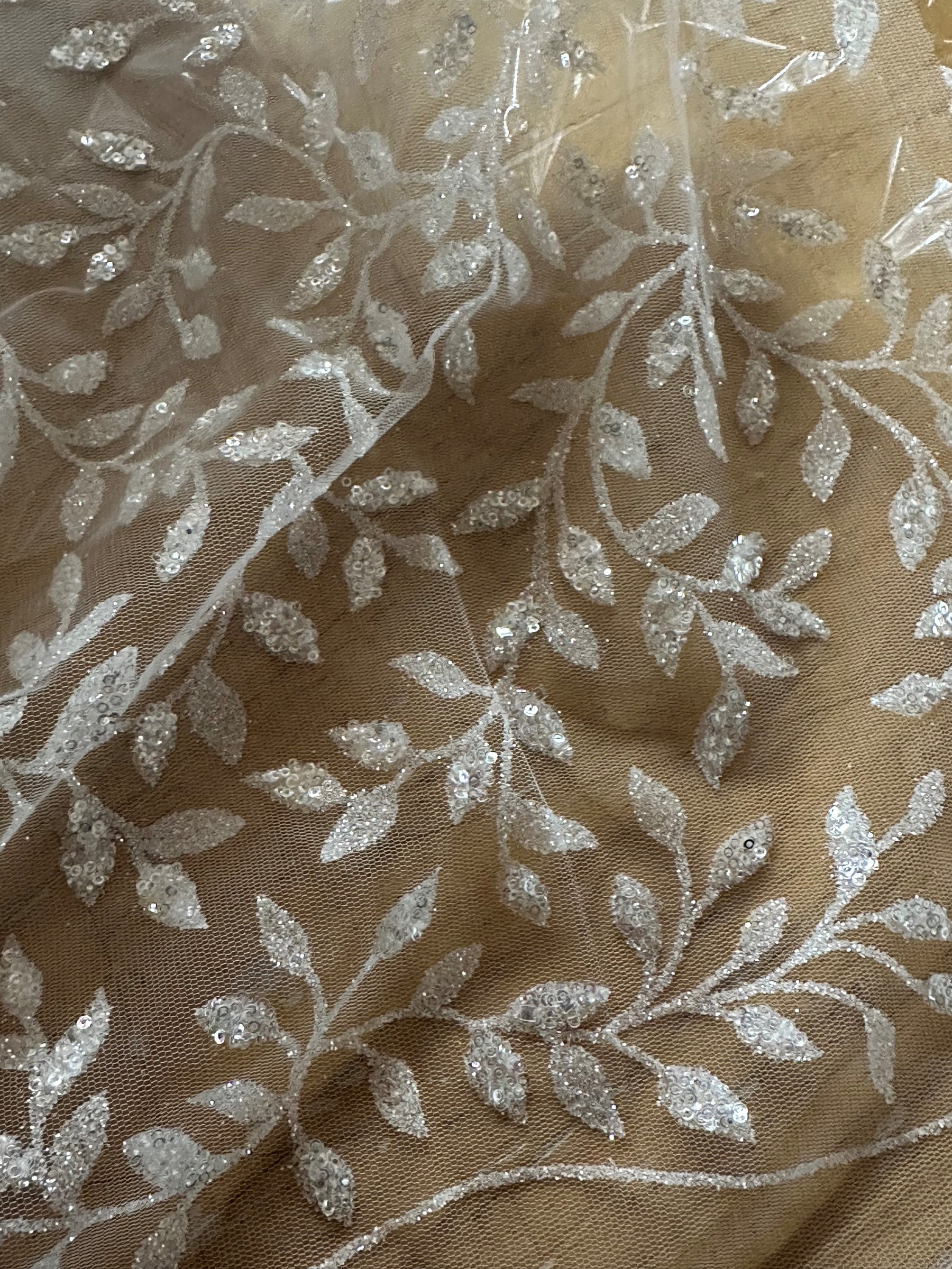 Ivory Glitter Lace - Simeon