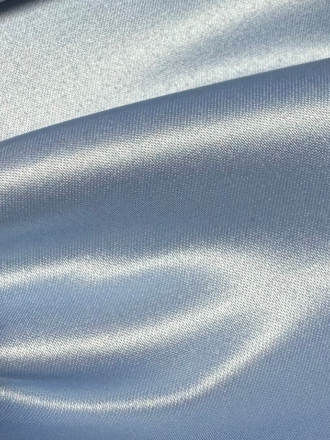 Sky Blue Polyester Satin - Canada