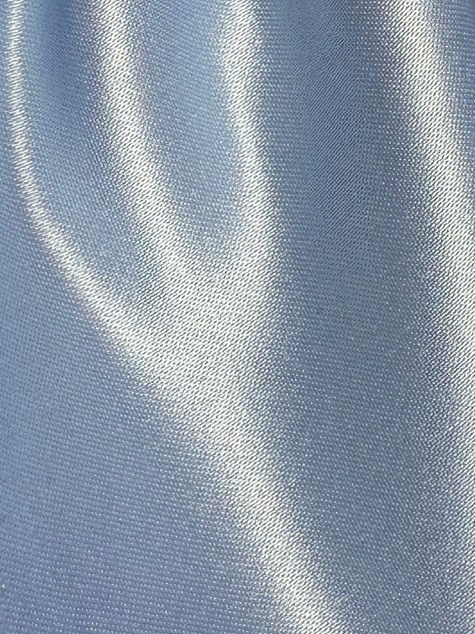 Sky Blue Polyester Satin - Canada