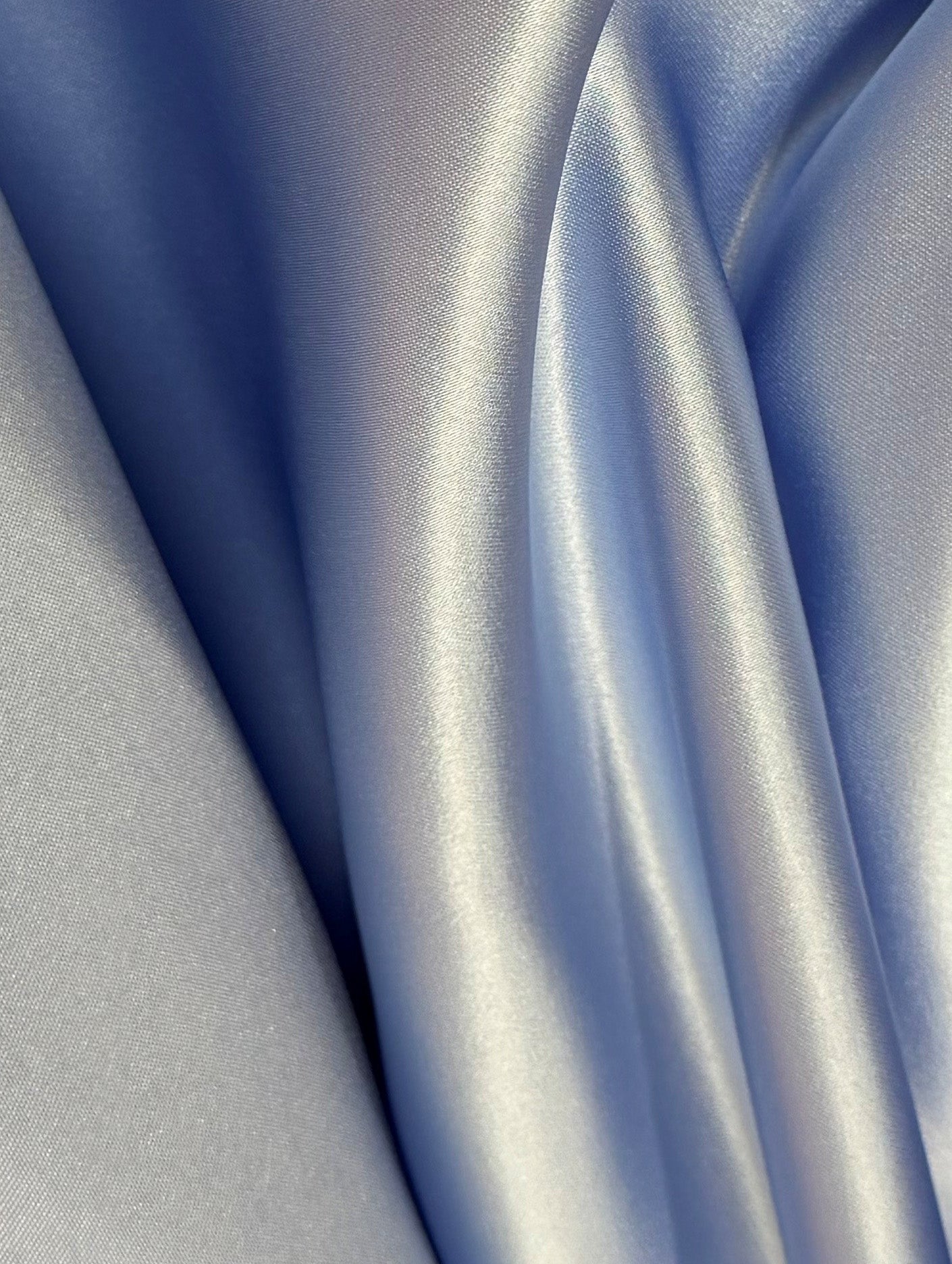 Sky Blue Polyester Duchess Satin - Contessa