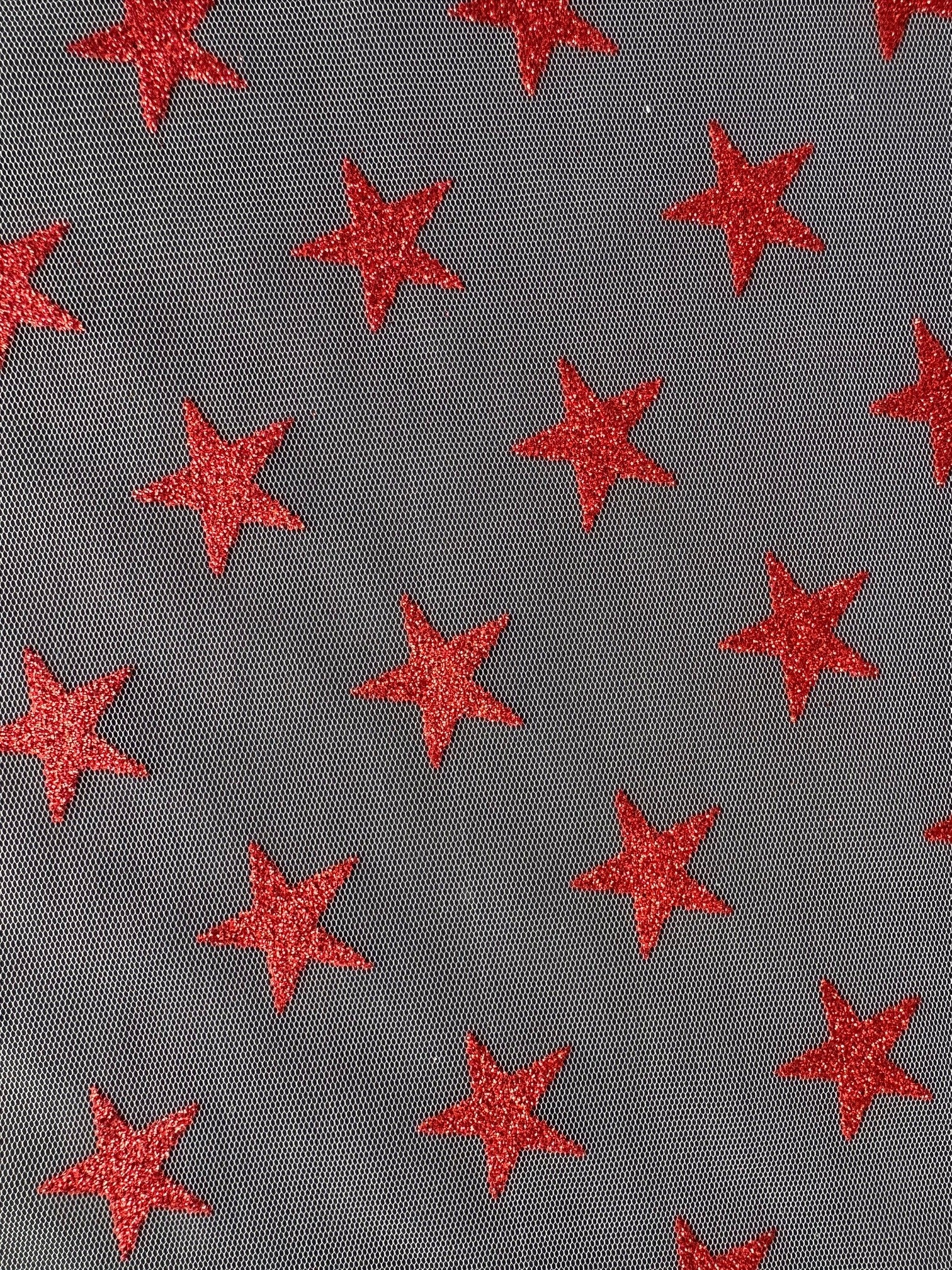 Red Star Tulle - Spangle