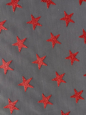 Red Star Tulle - Spangle