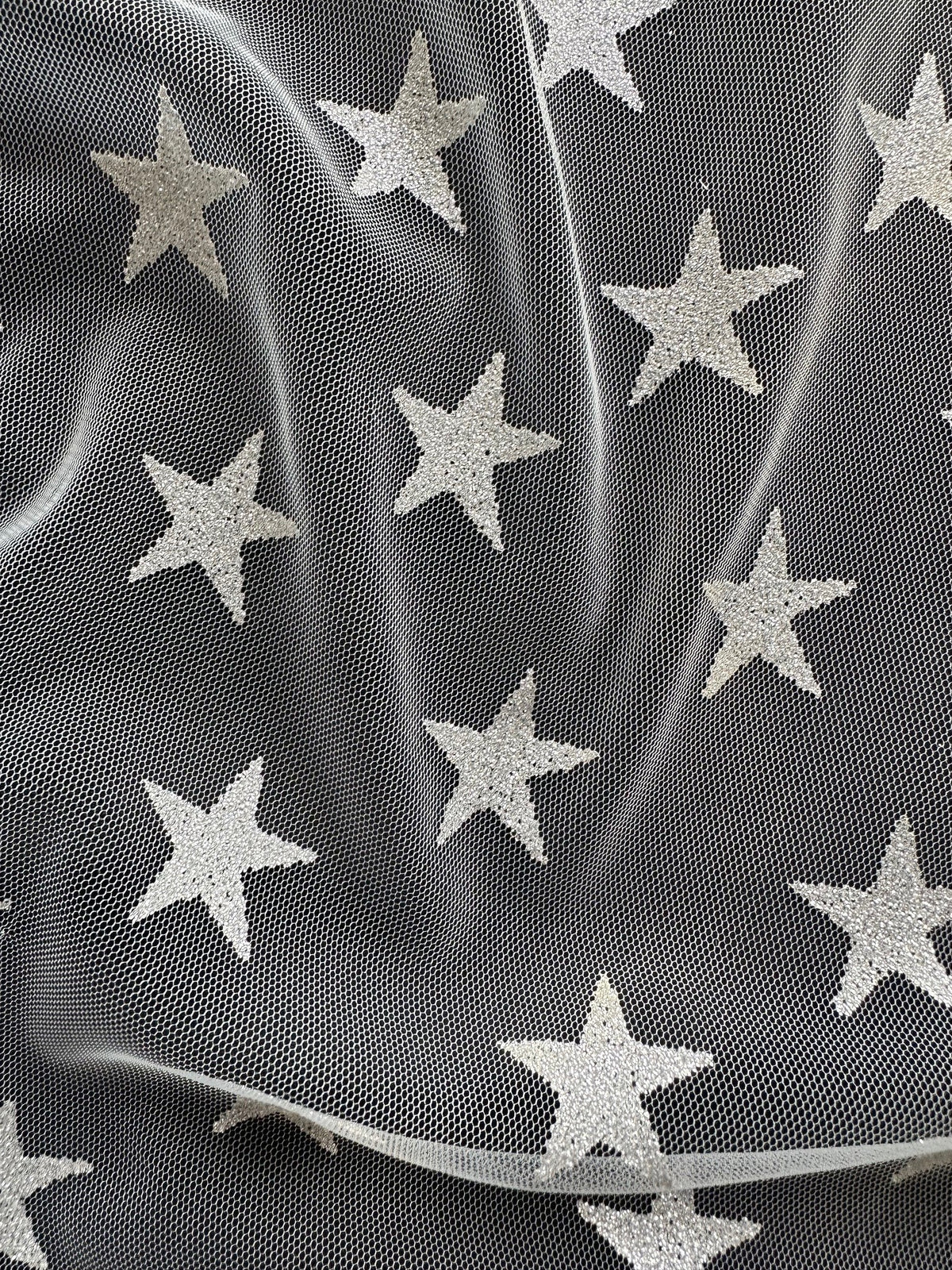 Silver Star Tulle - Spangle