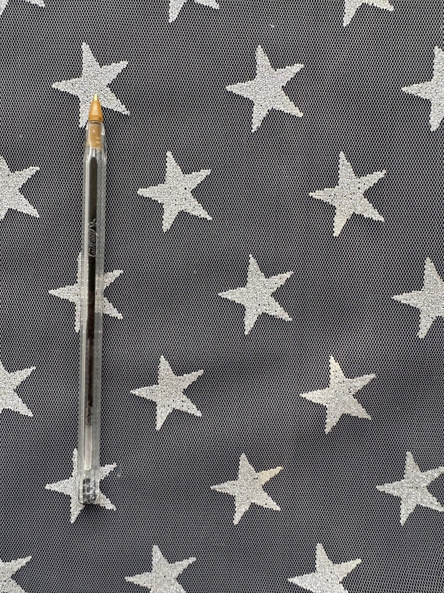 Silver Star Tulle - Spangle