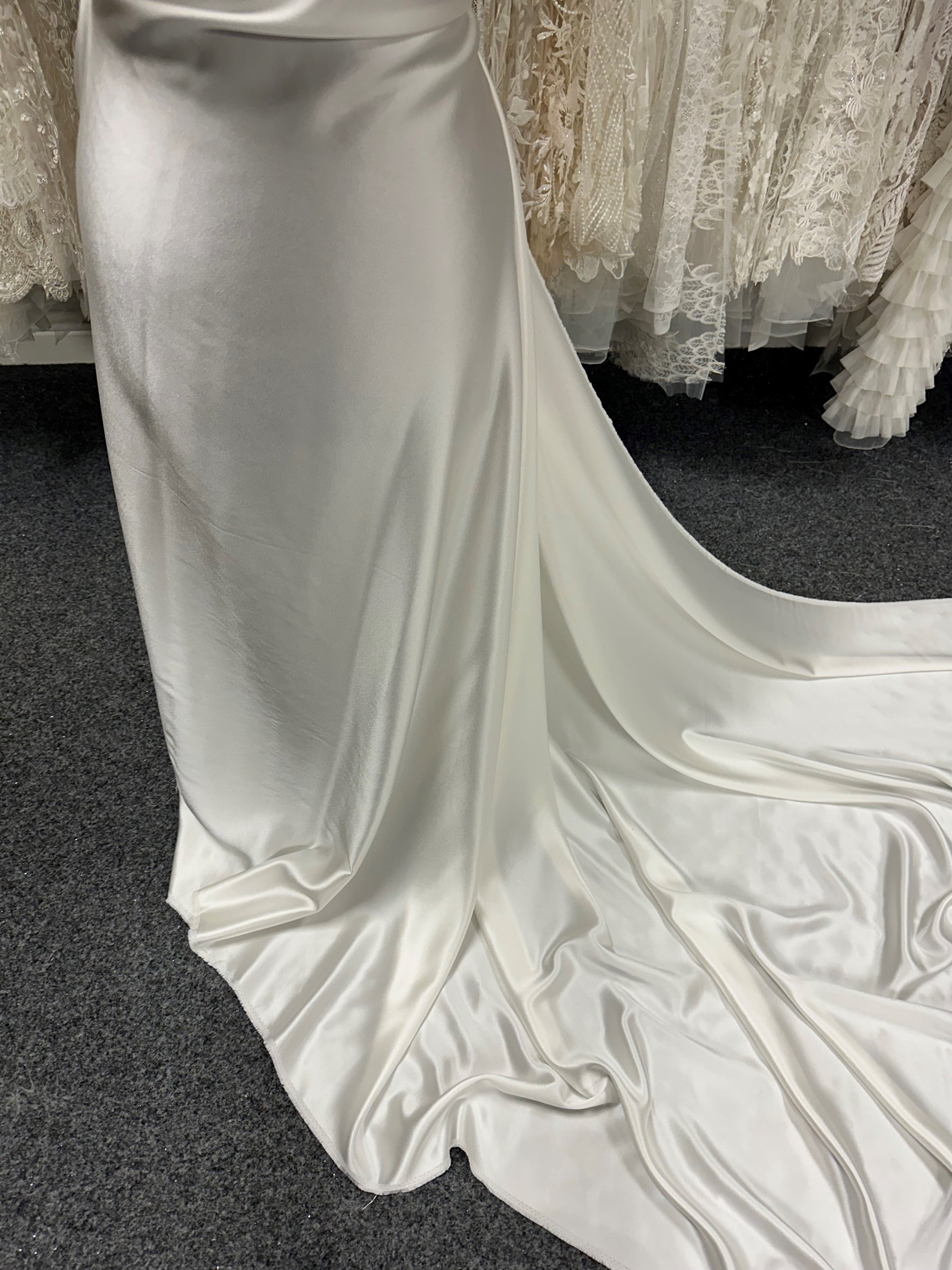 Ivory Silk Satin