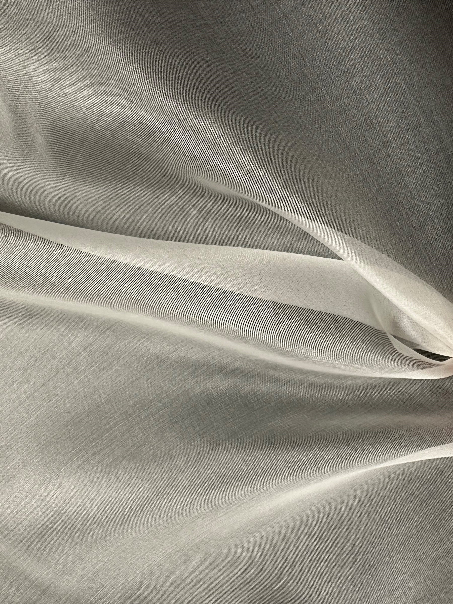 Pale Ivory Silk Organza - P769