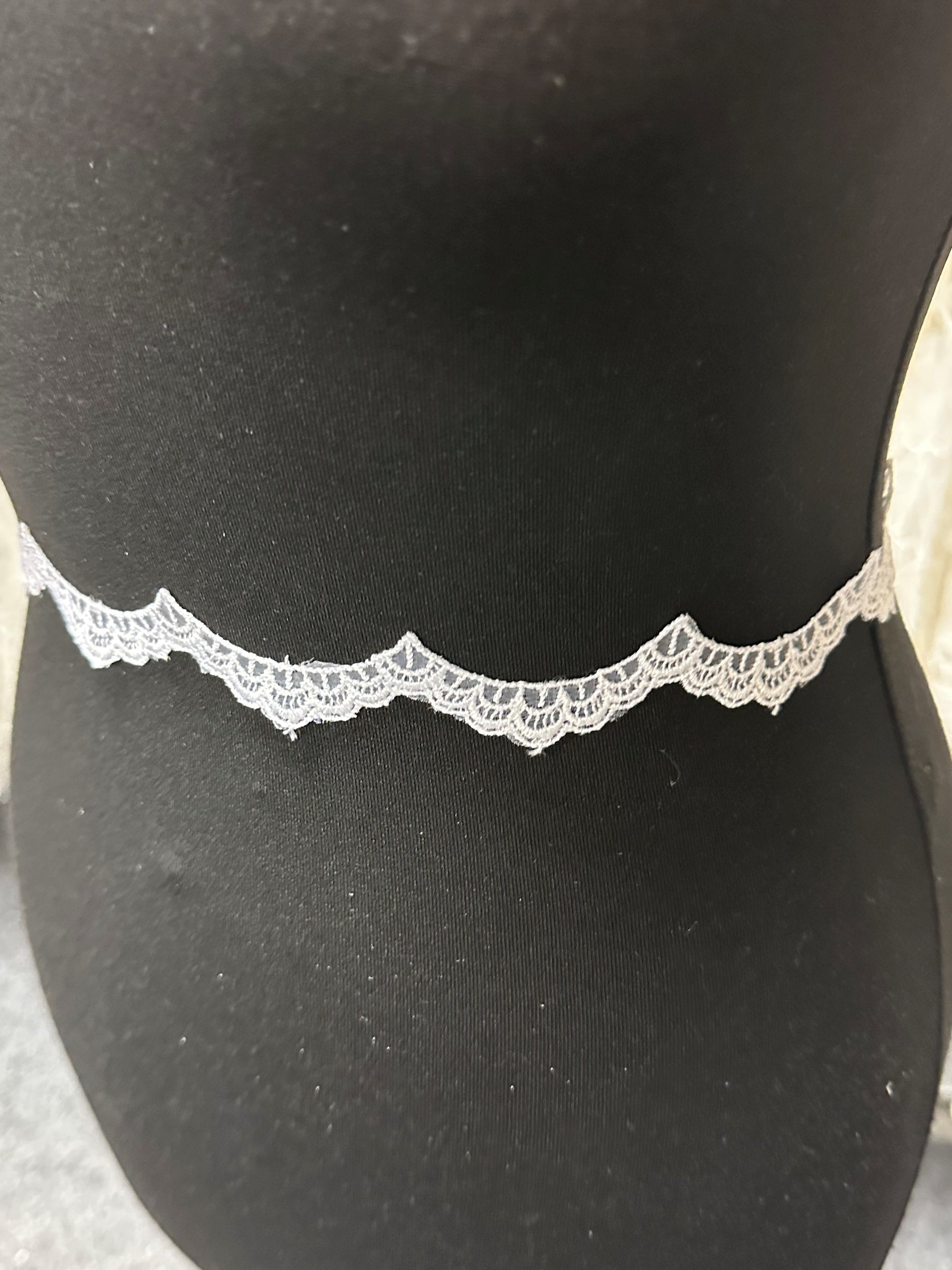 White Embroidered Lace Trim - T232