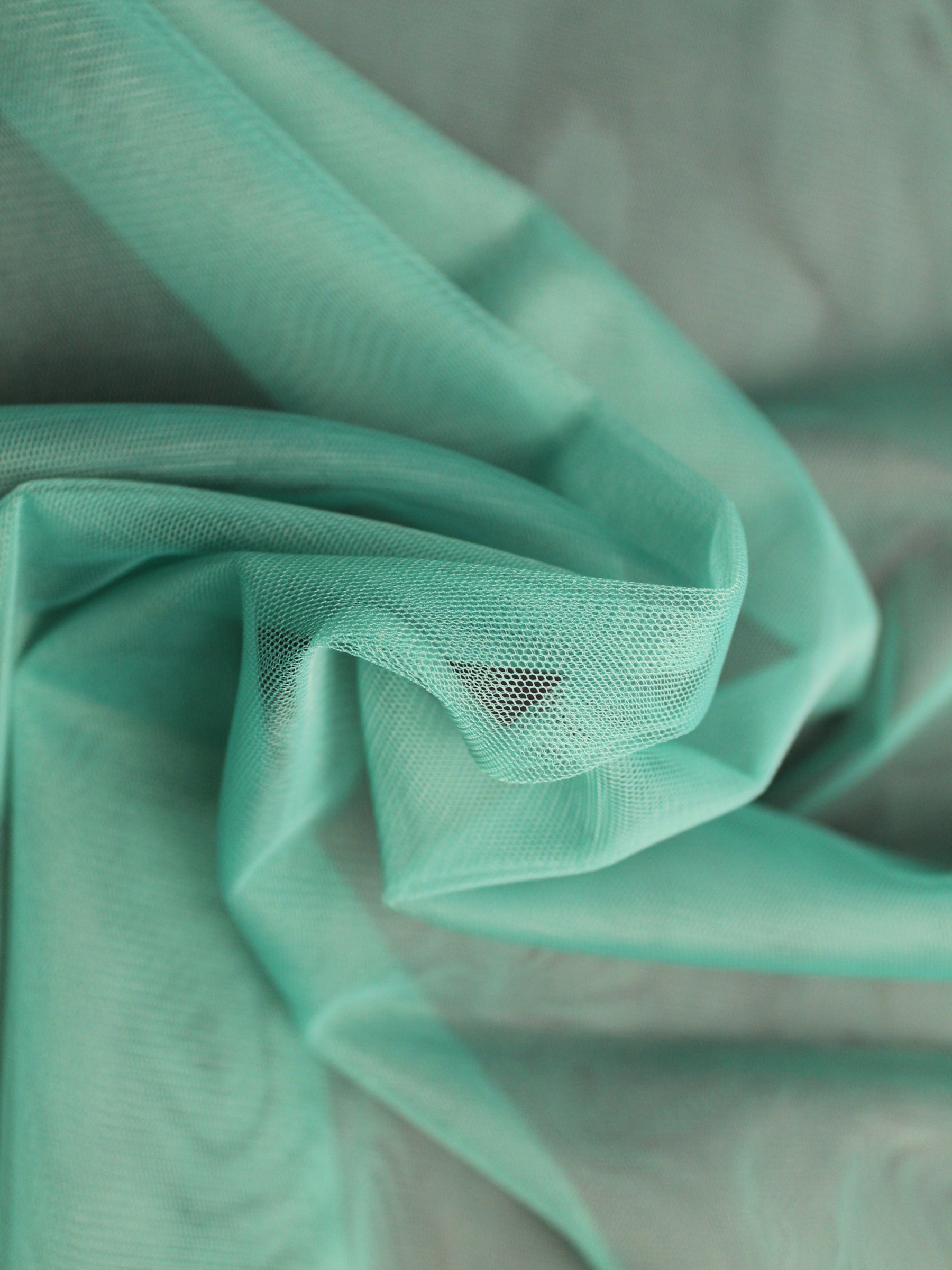 Green Stretch Tulle - TU0003