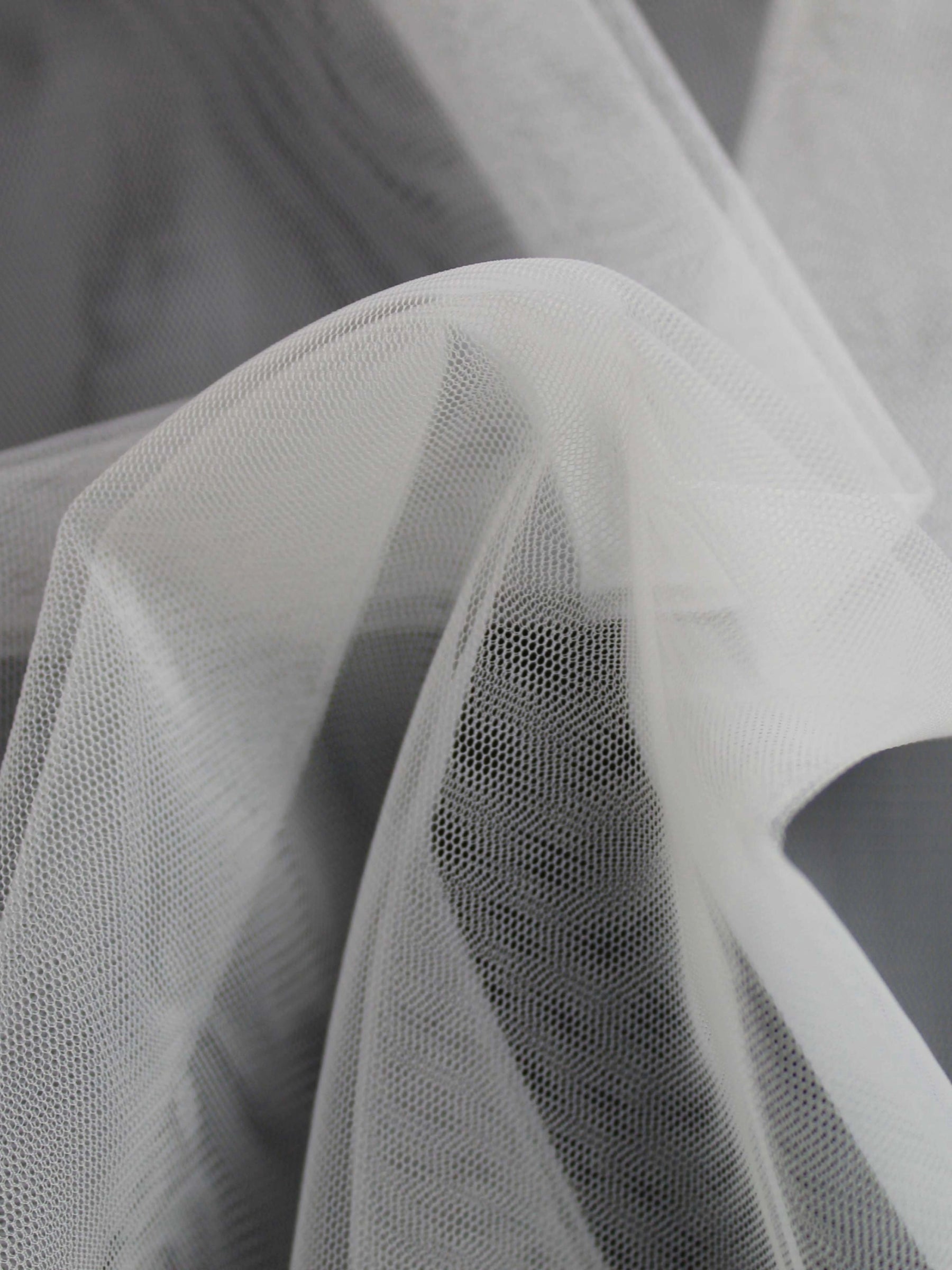 Light Ivory Stretch Tulle - TU0003
