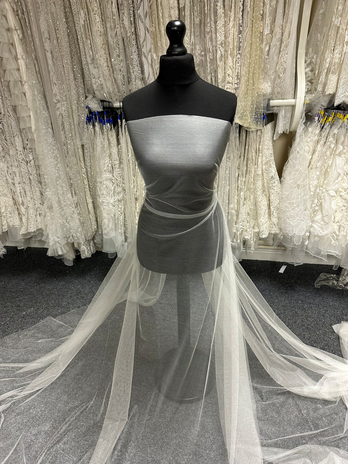Ivory Silk Tulle - TU0068