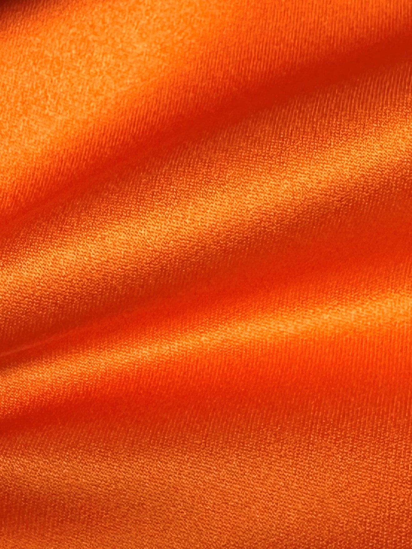 Tangerine Polyester Satin - Canada