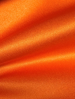 Tangerine Polyester Satin - Canada
