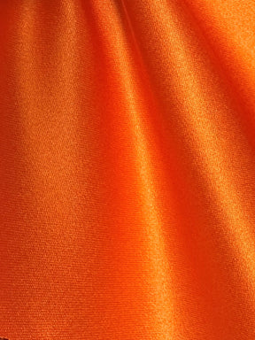 Tangerine Polyester Satin - Canada