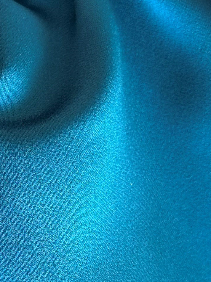 Teal Polyester Satin - Moldova