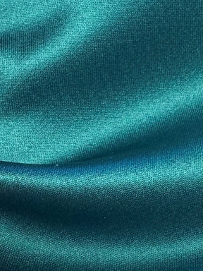 Teal Green Polyester Satin - Canada