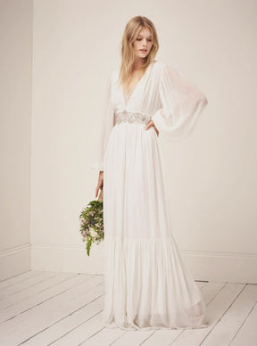 Ivory Silk Chiffon - Tempest