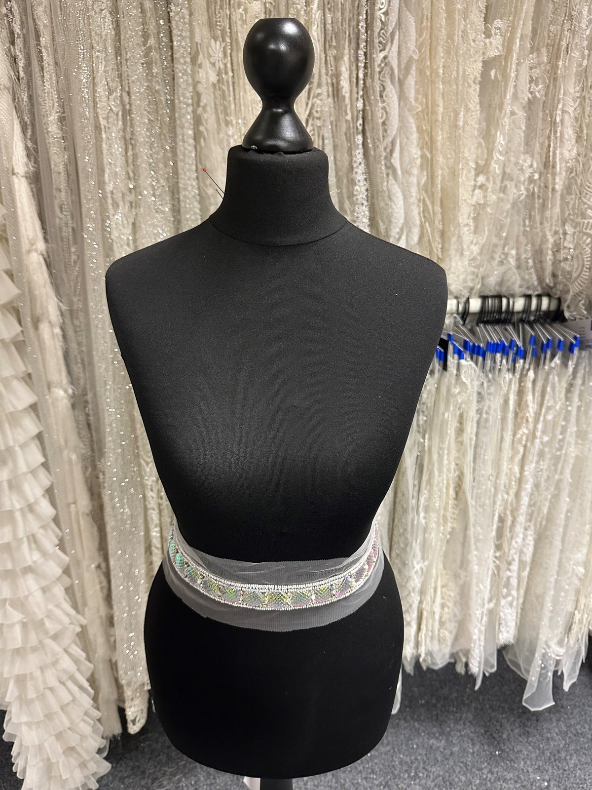 Iridescent and Pearl Dress Trim - Testament