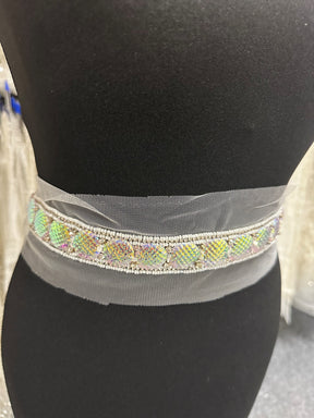 Iridescent and Pearl Dress Trim - Testament