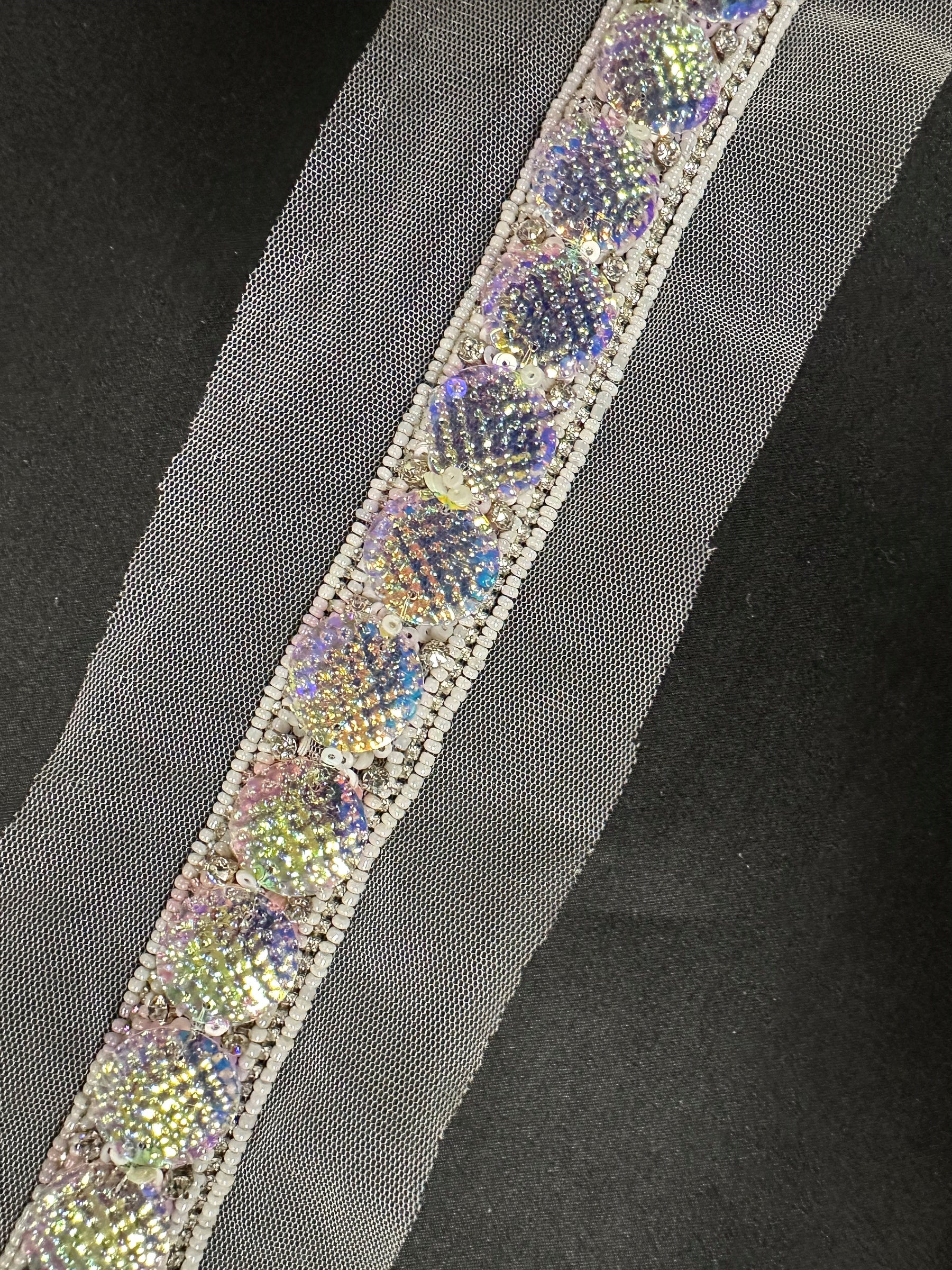 Iridescent and Pearl Dress Trim - TR/413