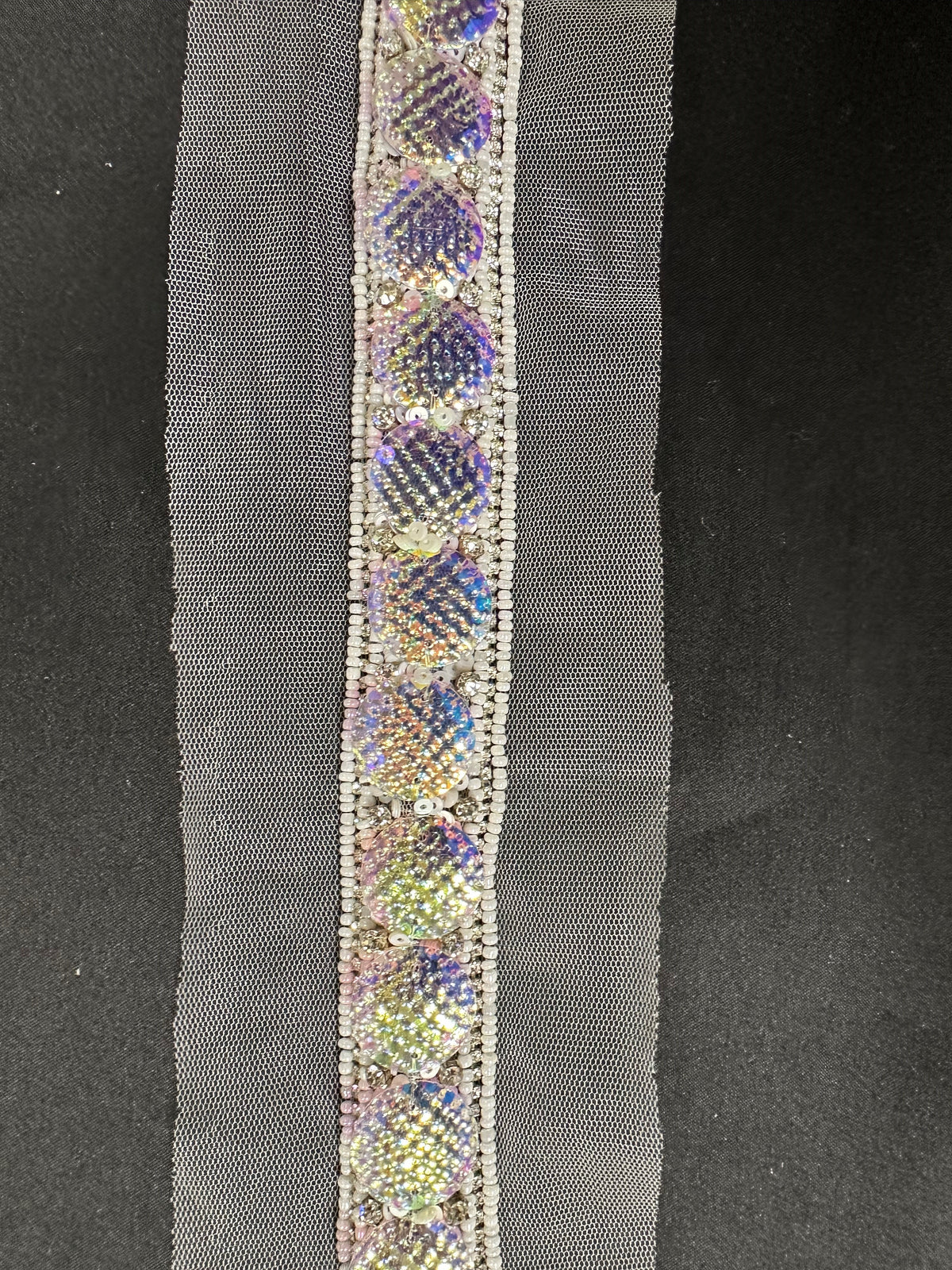 Iridescent and Pearl Dress Trim - Testament