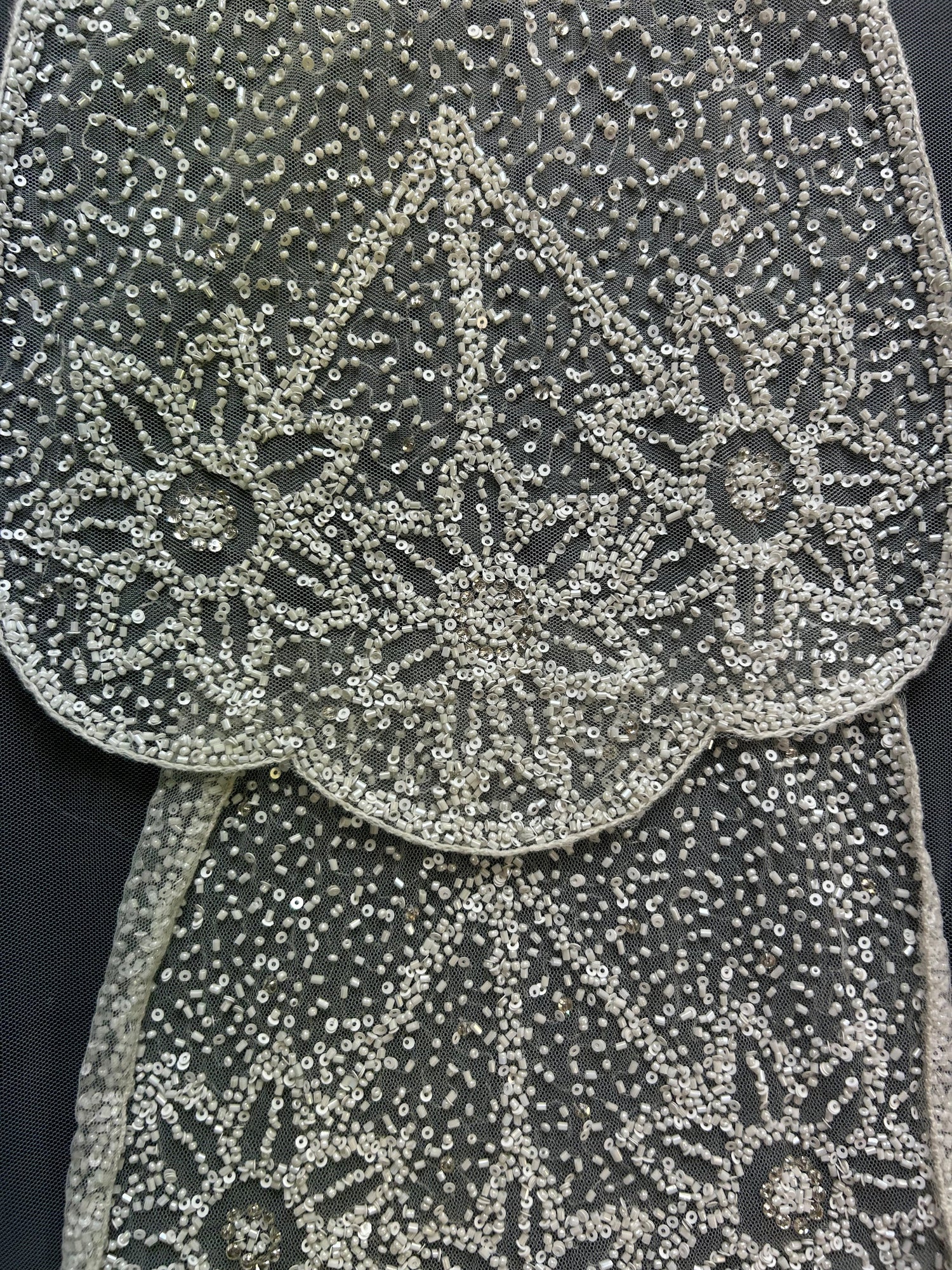 Ivory Beaded Lace Tori
