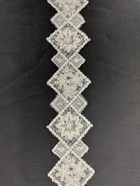 Ivory Beaded Lace Trim - TR 142 (CF)