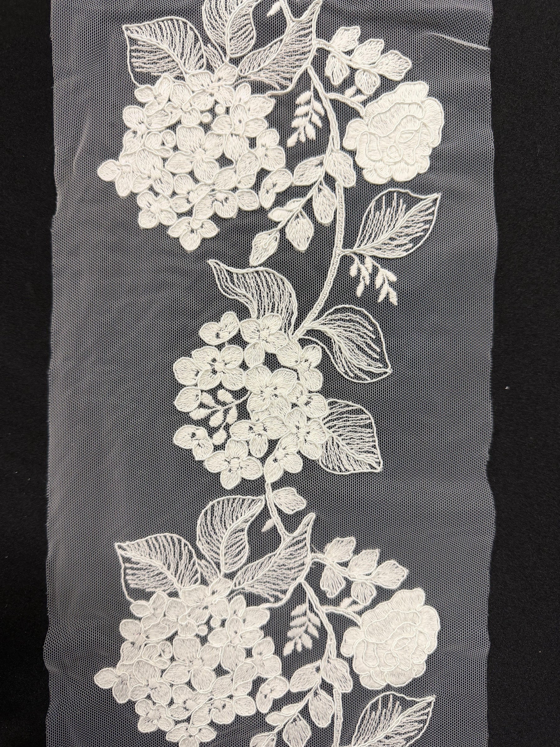 Ivory Corded Italian Lace Trim - Ticino