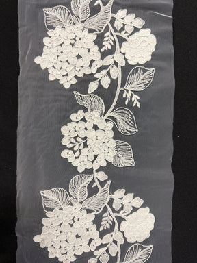 Ivory Corded Italian Lace Trim - Ticino