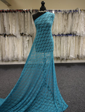 Turquoise Stretch Lace - Yvonne Turquoise Stretch Lace - Yvonne