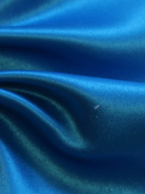 Turquoise Polyester Duchess Satin - Scenery