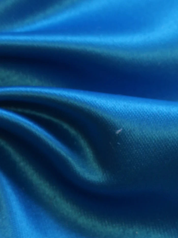 Turquoise Polyester Duchess Satin - Contessa