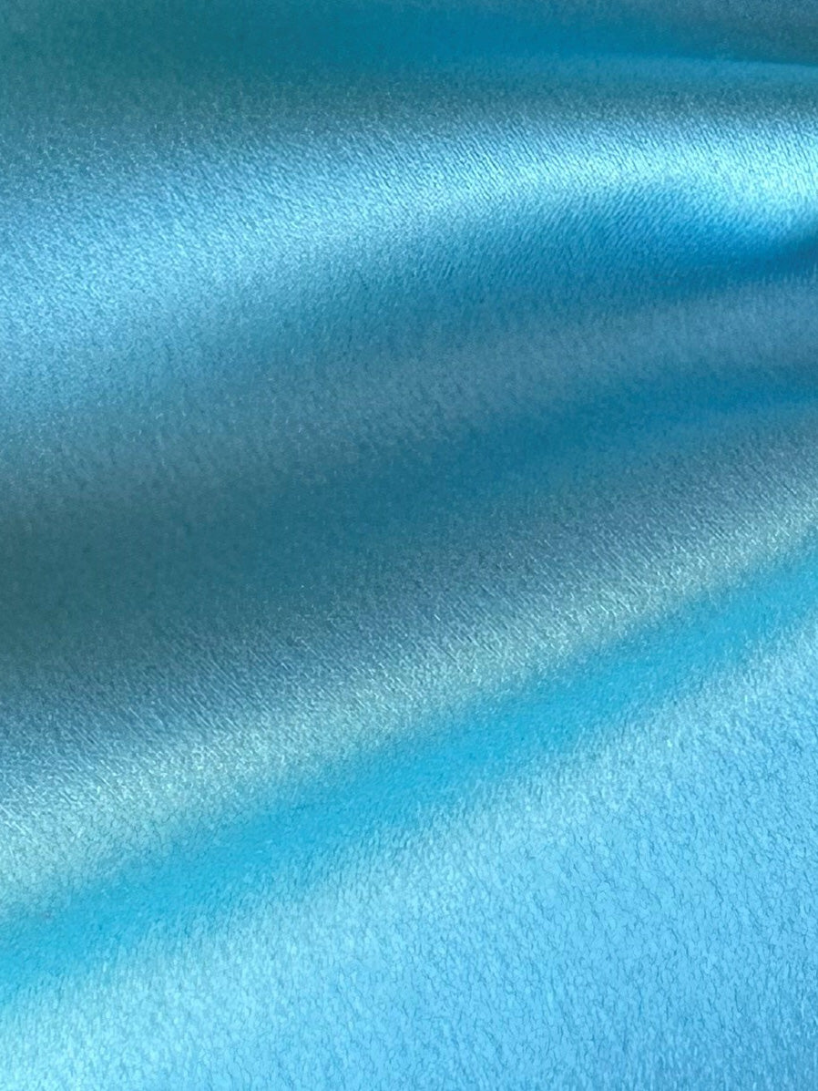 Turquoise Polyester Satin - Moldova