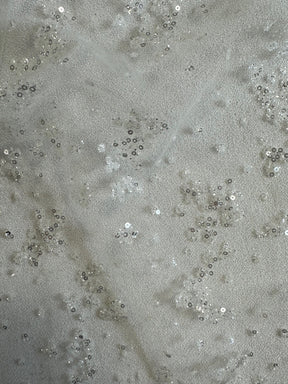Ivory Glitter Tulle - Twinkle