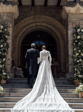Ivory Embroidered Lace - Ursula