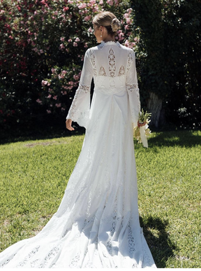 Ivory Embroidered Lace - Ursula