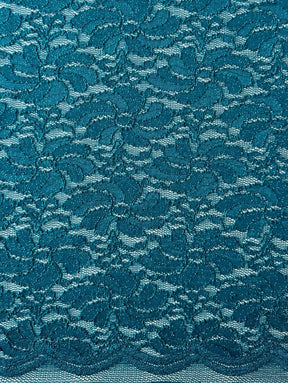 Teal Stretch Glitter Lace - Vindication