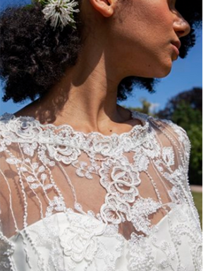 Discounted Ivory Corded and Beaded Lace – Rochelle