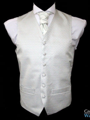 Ivory Waistcoat Fabric - Geneva