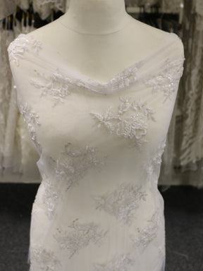 White Beaded Lace - Chloe