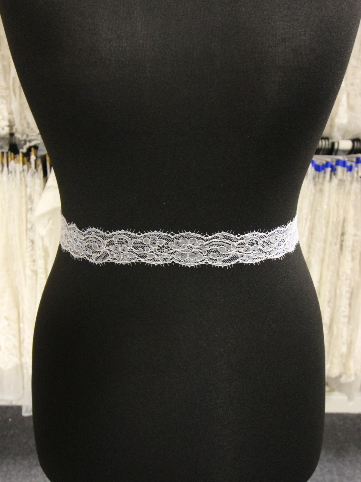 White Chantilly Lace Trim - Imogen