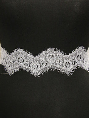 White Chantilly Lace Trim - Tamsin