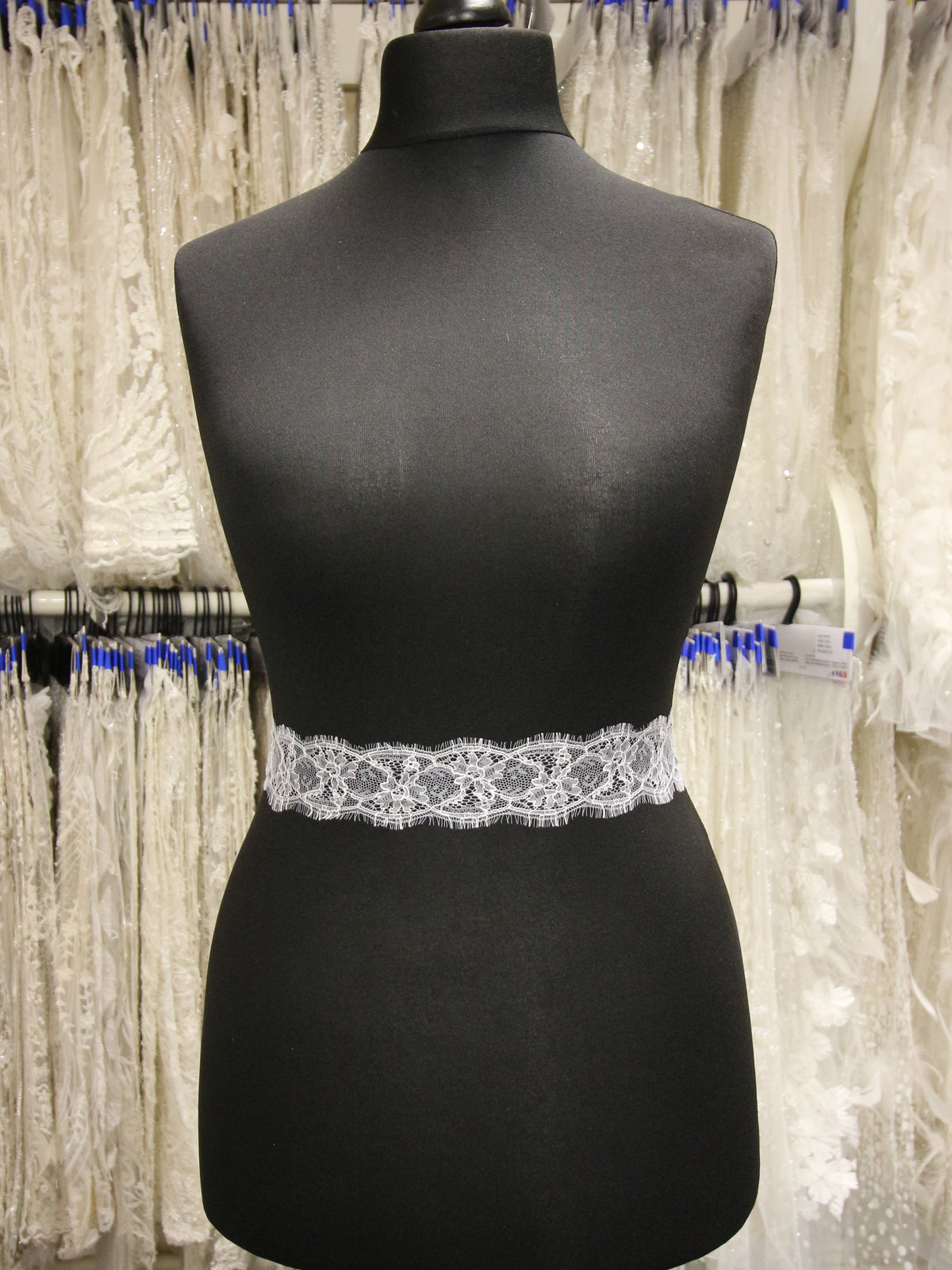 White Chantilly Lace Trim - Yvette