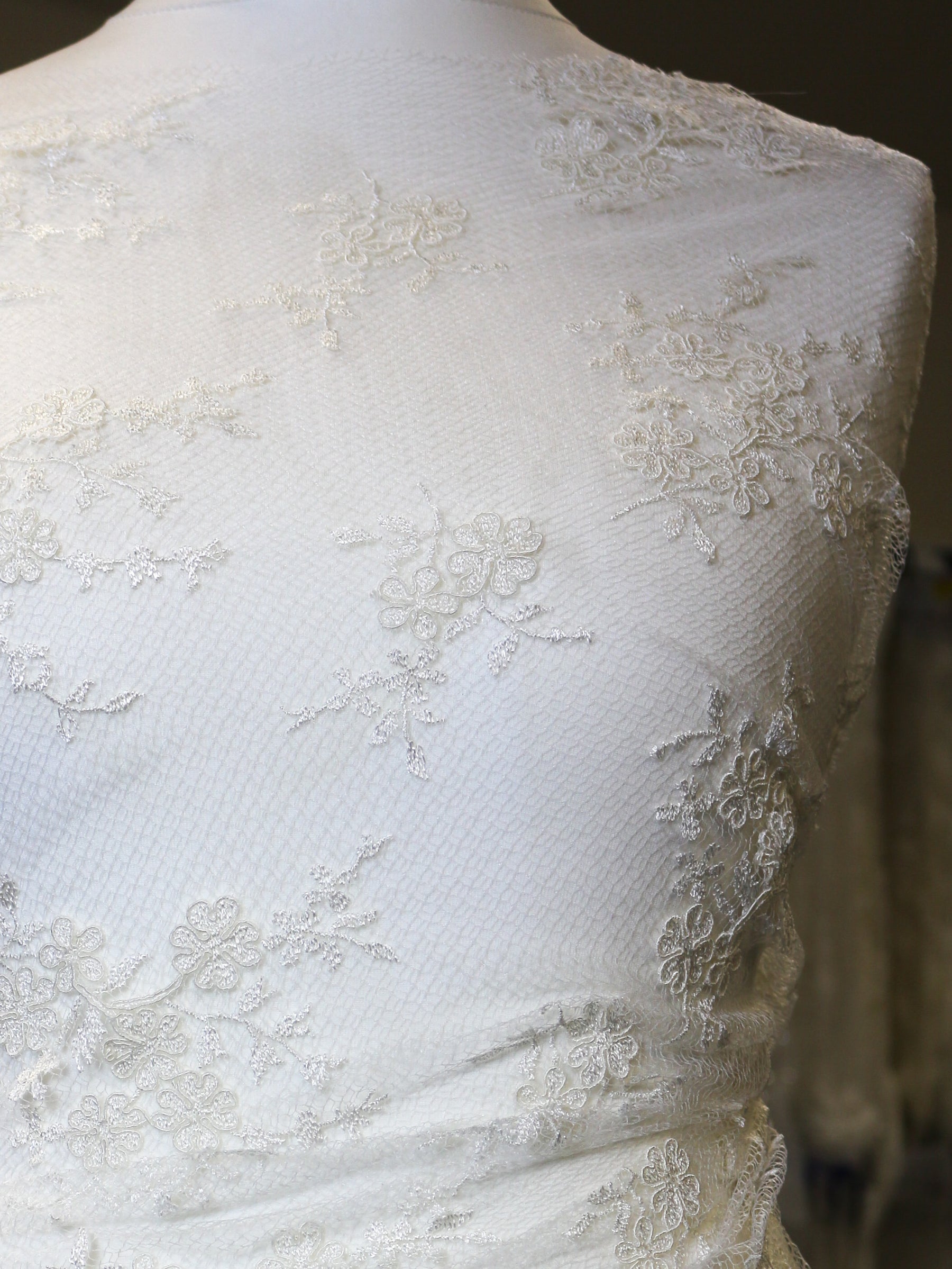 White Corded Lace - Ottilie