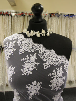 White Corded Lace - Janis