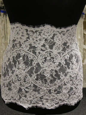 White Corded Lace Trim - Eloise